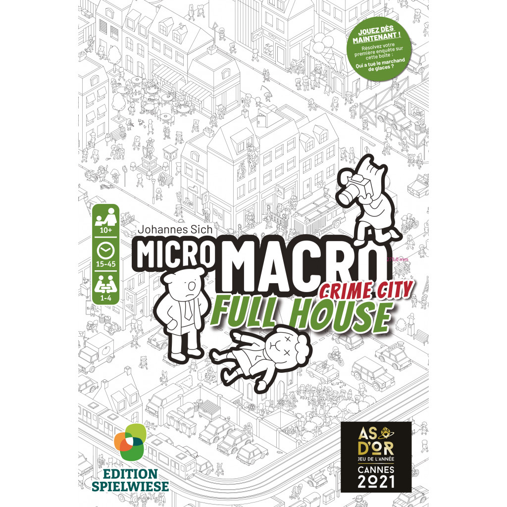 Vente jeu de société Concarneau - Micro macro crime city Full house
