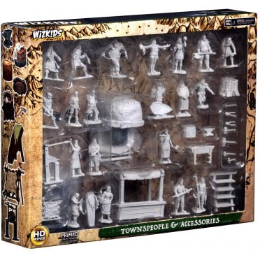 WizKids Deep Cuts Miniatures - Townspeople & Accessories