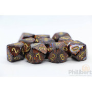 Set de 10 Dés 10 Faces Chessex : Scarab