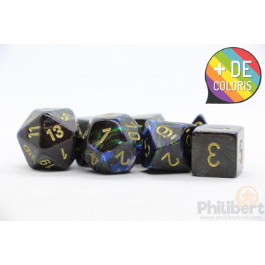 Set de 7 Dés JDR Chessex : Lustrous