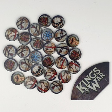 Kings of War - Game Token Set and Arc Template