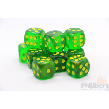 Set of 12 6-sided dice Chessex : Borealis