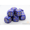 Set of 12 6-sided dice Chessex : Lustrous 2
