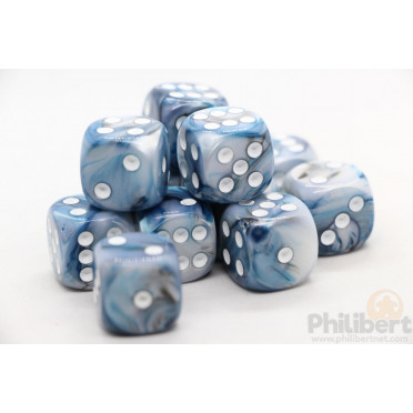 Set of 12 6-sided dice Chessex : Lustrous