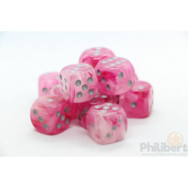 Set of 12 6-sided dice Chessex : Ghostly Glow