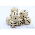 Set of 12 6-sided dice Chessex : Marble 2
