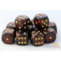 Set of 12 6-sided dice Chessex : Scarab 1