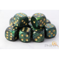 Set of 12 6-sided dice Chessex : Scarab 2