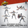 Monsterpocalypse - Destroyers - Shinobots, Shinobot Gunner, & UCI Jet 0