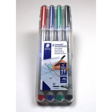Water Soluble 4-Pack Markers Medium-Tip