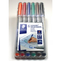 Water Soluble 6-Pack Markers Medium-Tip 0