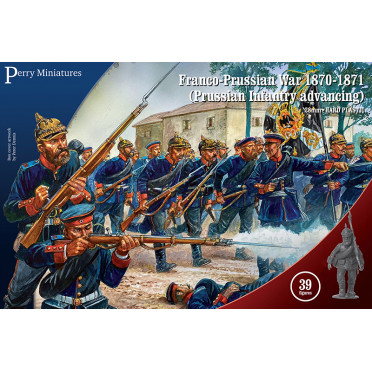 Prussian Infantery Advancing 1870-1871
