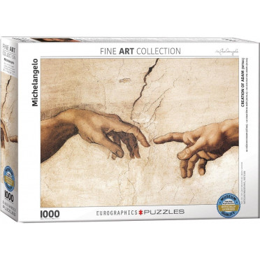 Puzzle 1000 Pièces - Michelangelo -Création d'Adam
