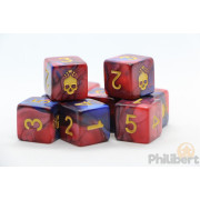 Yellow Sign Dice - Mark of the Necronomicon Blood and Magick D6 set