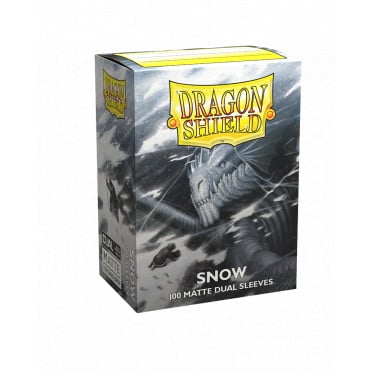 100 Dragon Shield Dual Matte - Snow Nirin