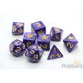 Astral Elder Sign Dice - Mystic Purple Polyhedral Set 2