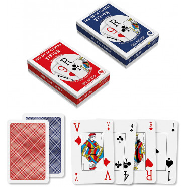 2 jeux de 54 cartes Vision le Coq Imperial