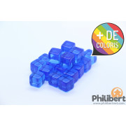 20 Cubes Transparents 8x8x8 mm :
