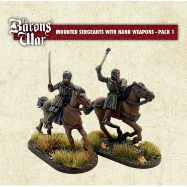 The Baron's War - Mounted Sergeants with Hand Weapons 1