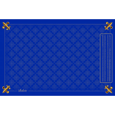 Tapis Belote Coeur de Pique Excllence Bleu (40x60cm)
