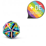 multicolored Metallic Dice Set