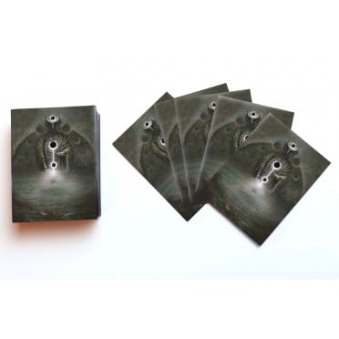 Infinite Black - 80 Card Sleeves "White Night, Black Stars, Dim Carcosa" - 89x51mm