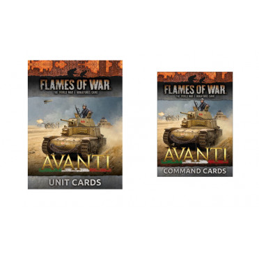 Flames of War - Italian Avanti Unit and Command Cards