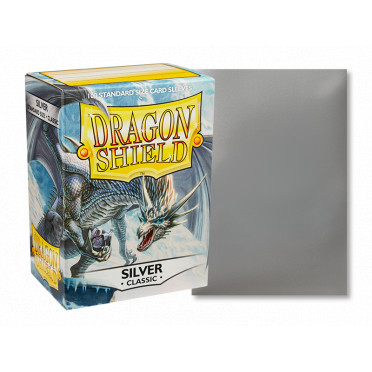 Dragon Shield - Standard 100 Sleeves : Couleur Silver