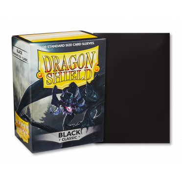 Dragon Shield - Standard 100 Sleeves : Couleur Black