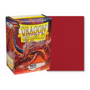 Dragon Shield - 100 Standard Sleeves Matte Couleur Rouge