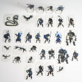 Flat Plastic Miniatures - Skeleton Horde - 31 Pieces 1