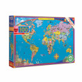 Puzzle - Carte du Monde - 100 Pièces 0
