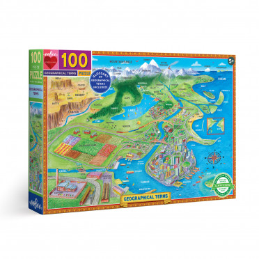 Puzzle - Termes Géographiques - 100 Pièces