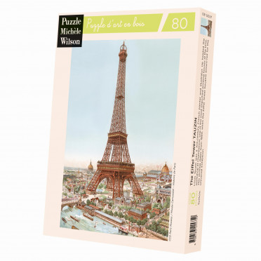 Puzzle - Louis Tauzin - La Tour Eiffel - 80 Pièces
