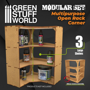 MDF Multipurpose Open Rack - Corner