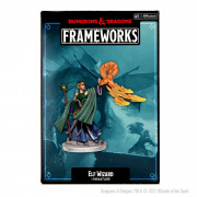 D&D Frameworks Unpainted Miniatures - Elf Wizard Female
