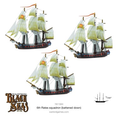 Black Seas : 6th Rates Squadron (Battened Down)