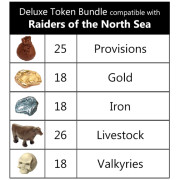 Top Shelf Gamer - Raiders of the North Sea compatible Deluxe Token Bundle