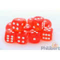 Set of 12 6-sided dice Chessex : Translucent 9
