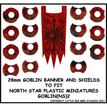Oathmark: Goblin Banner & Shields 2