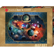 Puzzle - Map Art Space World - 1500 Pièces