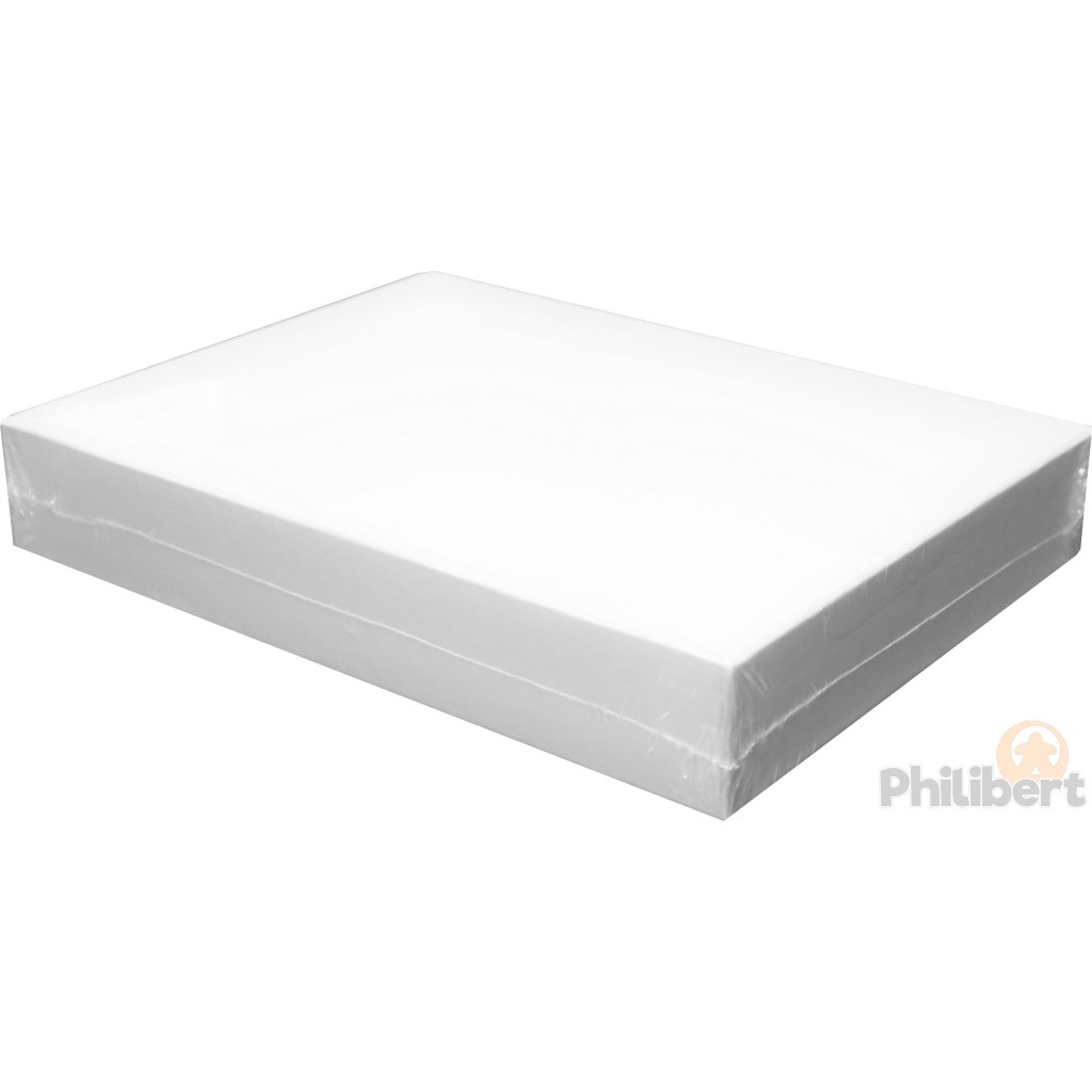 Grand boite carton blanc pour jeux de société hauteur 6 cm - achat site