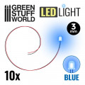 Lumières LED 3mm 4