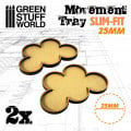 MDF Movement Trays 25mm x 5 - Slim-Fit 0