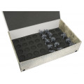 Tray for storing 20 miniatures on 40mm 1