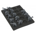 Tray for storing 20 miniatures on 40mm 2