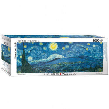 Puzzle - Vincent Van Gogh - La Nuit Etoilée Panoramique - 1000 Pièces