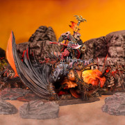 Kings of War - Salamander Clanlord on Firedrake