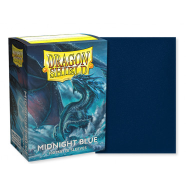 100 Dragon Shield Matte : Midnight Blue