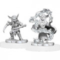 Critical Role Unpainted Miniatures: Goblin Sorceror and Rogue Female 0